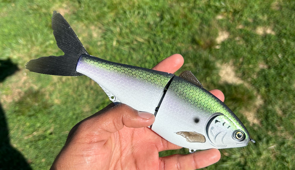 8.5" JMoney Thread Fin Shad Handmade Glide Bait