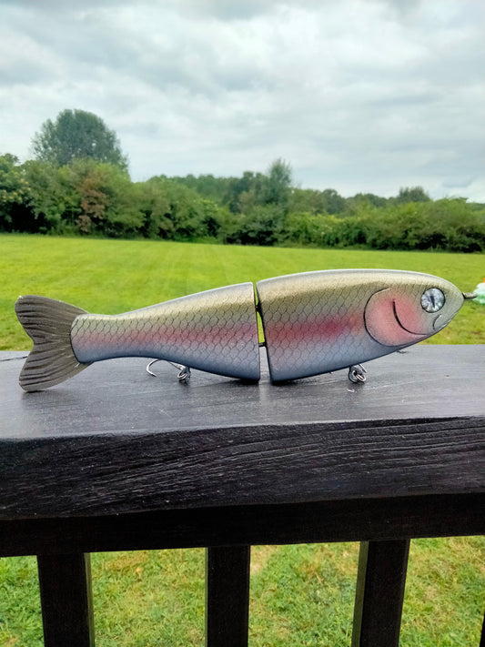 9" Holographic Trout with Gray Eyes Hand Made
