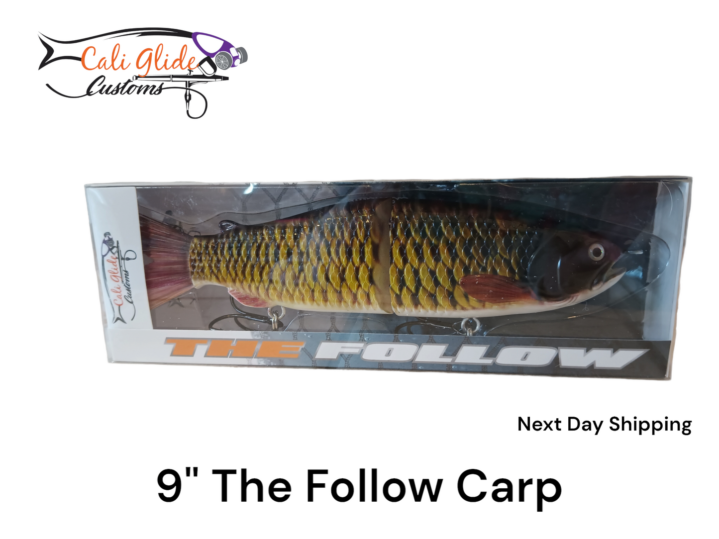 9" The Follow Carp Cali Glide Swimbait